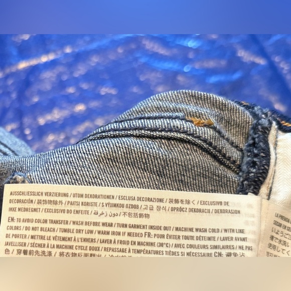 Women’s Abercrombie & Fitch Dark Blue Straight Leg Jeans Size 35 - Picture 8 of 15